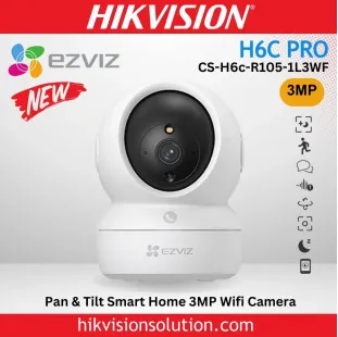 كاميرا مراقبة داخلية ذكية لاسلكية من نوع EZVIZ H6C PRO