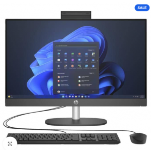جهاز كمبيوتر HP ProOne 240 G10 الكل في واحد (936U9EA) بشاشة FHD مقاس 23.8 بوصة، ومعالج Intel® Core™ i7-1355U، وذاكرة DDR4 سعة 16 جيجابايت، ومحرك أقراص SSD سعة 512 جيجابايت، ونظام تشغيل دوس