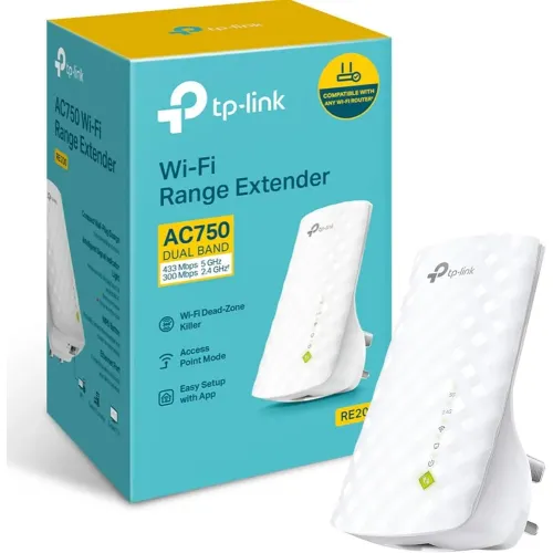موسع مدى الشبكة ميش من نوع TP-LINK MESH WIFI EXTENDER AC750
