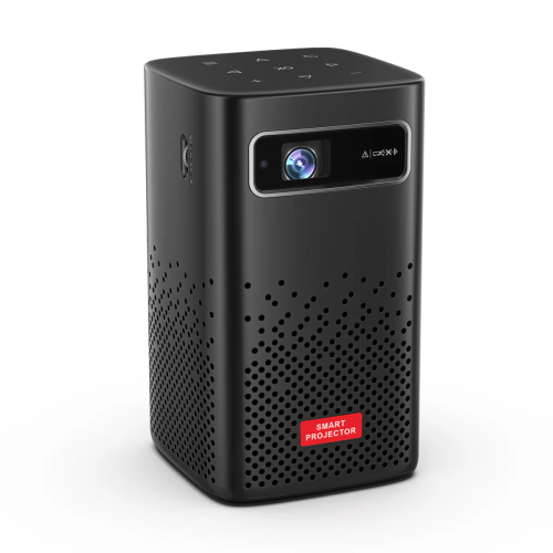 جهاز عرض Toumei C900 المحمول صغير الحجم بتقنية DLP، مزود ببطارية وبلوتوث، جهاز عرض خارجي مطور، يدعم دقة 1080 بكسل، ويمكن مزامنة شاشة الهاتف الذكي عبر الواي فاي أو كابل USB للترفيه المنزلي.